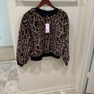 Wild Fable Animal Print Cozy Sweater